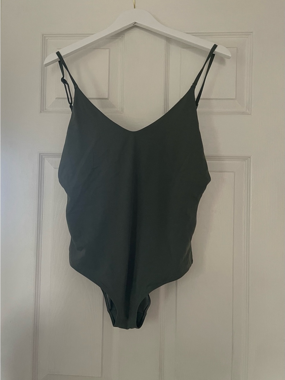 aerie Black One-Piece Swimsuit with Adjustable Straps